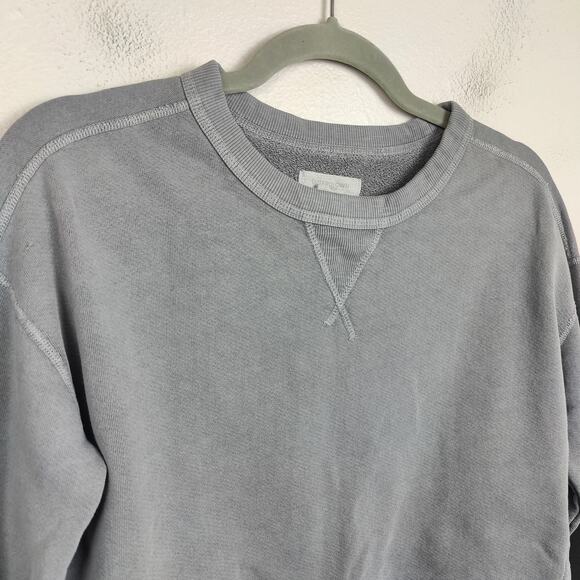 Outerknown Solstice Cutaway Crew‎ Sweatshirt Womens Small Gray Cotton Terry Boho - Picture 2 of 8
